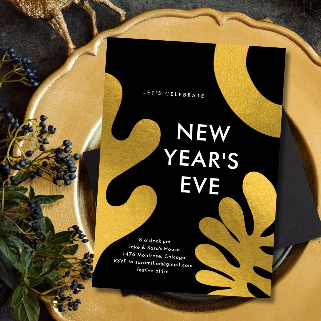 Mid Century Modern New Year's Eve Invitation (Creator Uploaded)