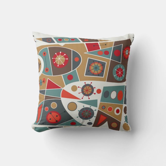 Mid-Century Modern No. 18 Throw Pillow (Front)