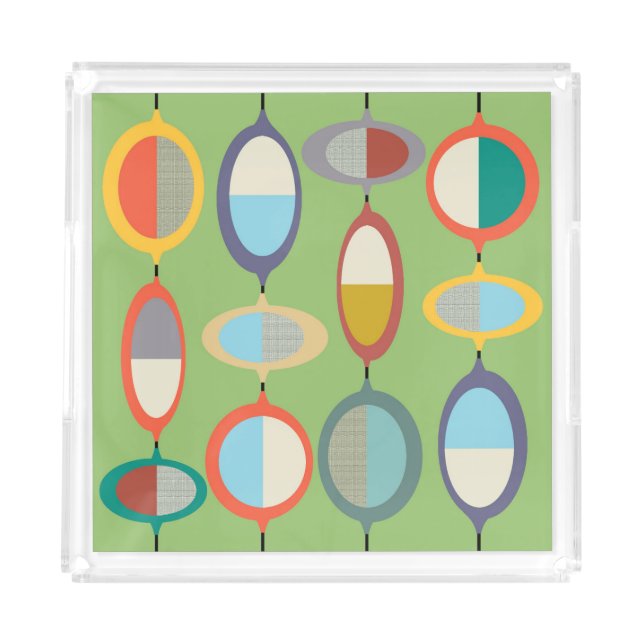 Mid-Century Modern No. 7 Acrylic Tray (Front)