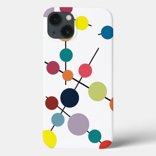 Mid_Century Modern Olives  iPhone 13 Case