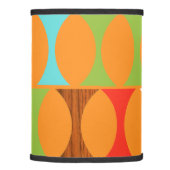 Mid Century Modern Orange Pattern Lamp Shade (Right)