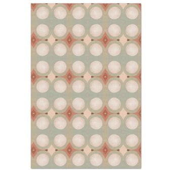 Mid Century Modern Organic Circles Round Decoupage Tissue Paper | Zazzle