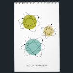 Mid Century Modern Original Atomic Art Calendar<br><div class="desc">Feel like you have original art on your wall each month with this funky mid century modern wall calendar,  featuring my original retro atomic art.</div>