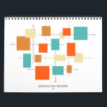 Mid Century Modern Original Retro Art Calendar<br><div class="desc">Feel like you have original art on your wall each month with this funky mid century modern wall calendar,  featuring my original retro art.</div>