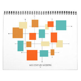 Mid Century Modern Original Retro Art Calendar