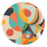 Mid Century Modern Painting, Various Colors Classic Round Sticker