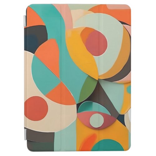Mid Century Modern Painting Various Colors iPad Air Cover