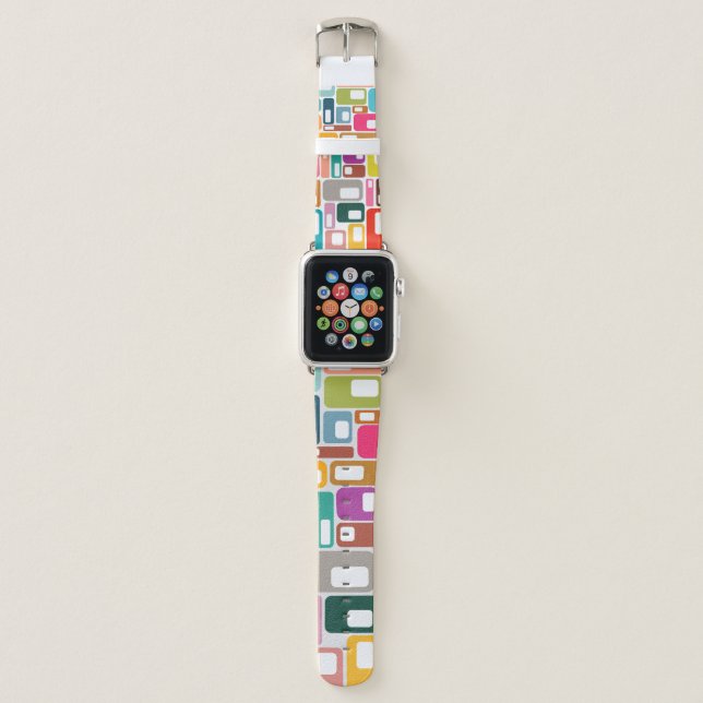 Mid-Century Modern Pattern  Apple Watch Band (Front)