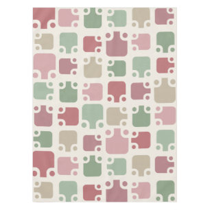 Mid Century Modern Pattern Christmas Tablecloth