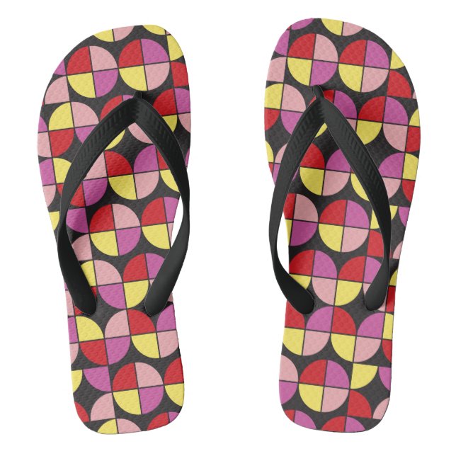 MID CENTURY MODERN Pattern Flip Flops (Footbed)
