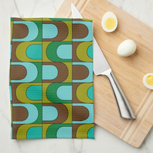 Mid Century Modern Pattern Kitchen Towel
