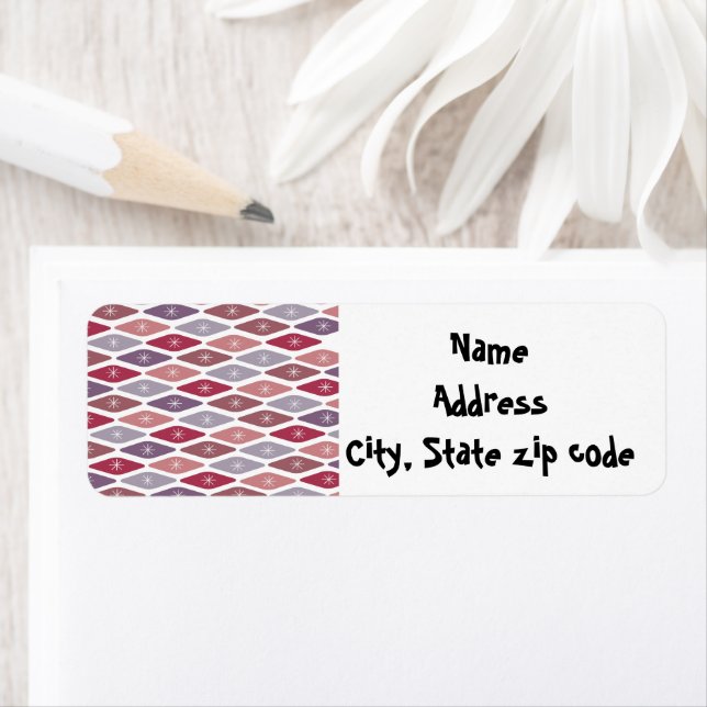 Mid-Century Modern Pattern  Label (Insitu)