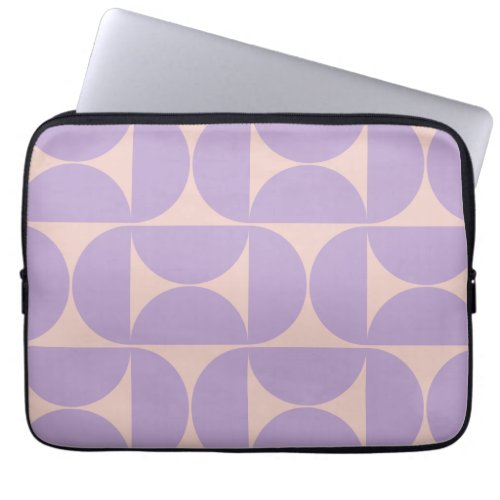 Mid Century Modern Pattern Lavender Laptop Sleeve