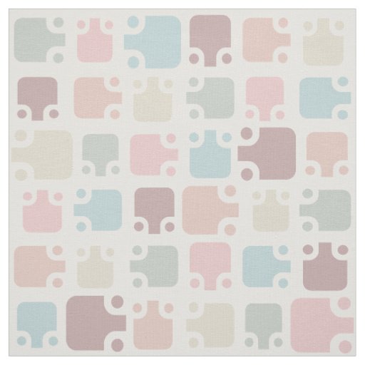 Mid Century Modern Pattern Pastel Fabric