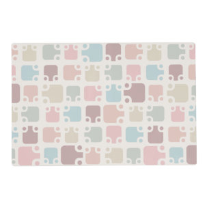 Mid Century Modern Pattern Pastel Placemat