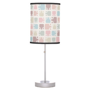 Mid Century Modern Pattern Pastel Table Lamp