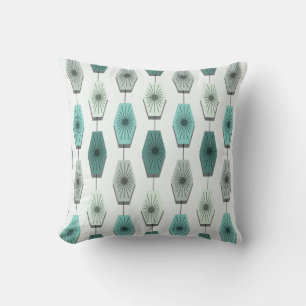 Mid Century Modern Pattern Throw Pillow