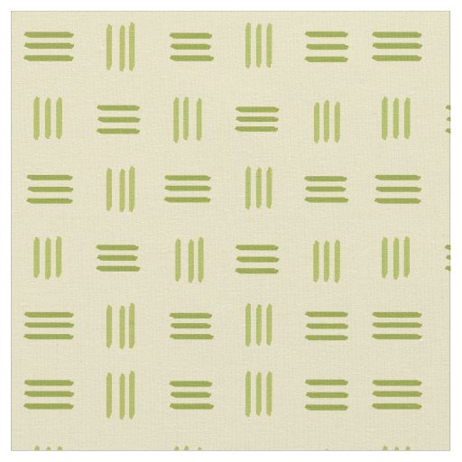 Mid Century Modern Patterned Lines (Lime) Fabric