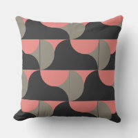 Mid-Century Modern peach and gray  
