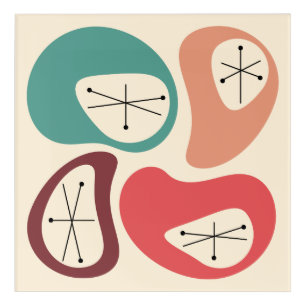 Mid Century Modern Pebbles 2 Acrylic Print