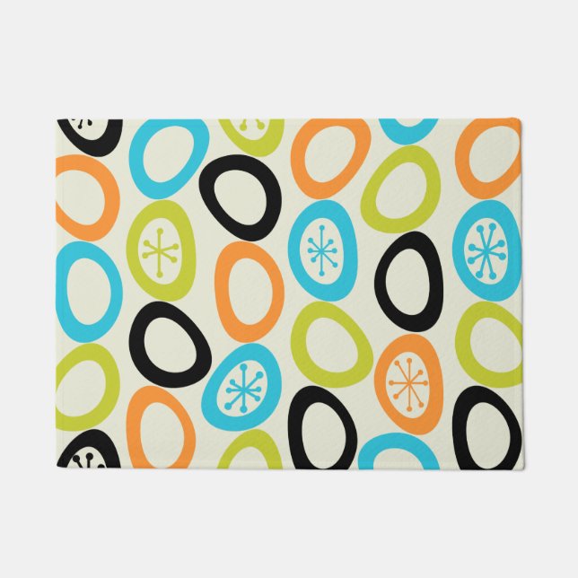 Mid Century Modern Pebbles 3 Doormat (Front)