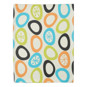 Mid Century Modern Pebbles 3 Duvet Cover