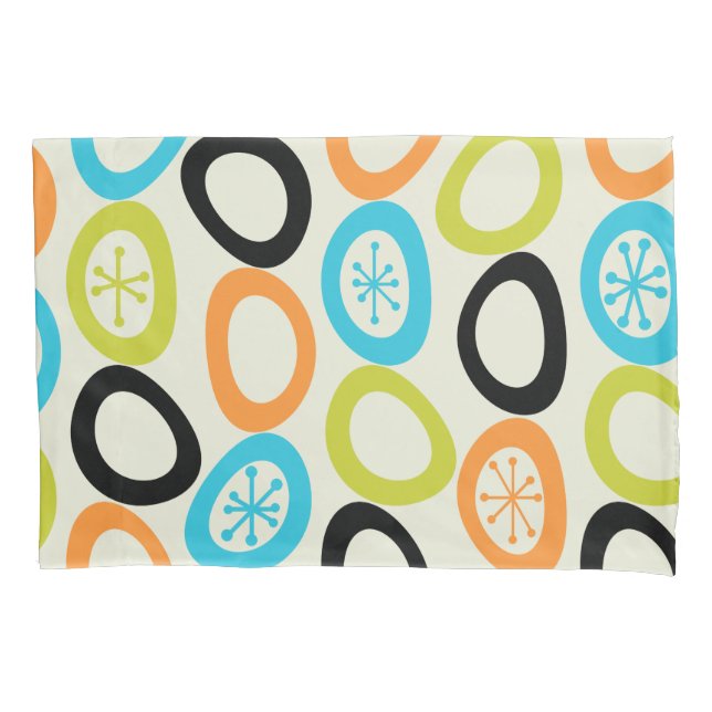 Mid Century Modern Pebbles 3 Pillow Case (Front)