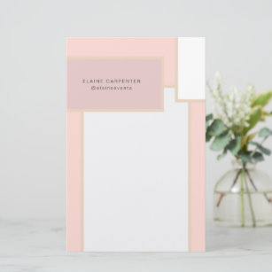 Mid Century Modern Personalized Stationery Paper