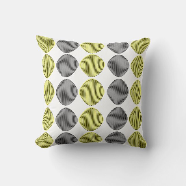 Mid-Century Modern Pillow Geometric Pattern #6 (Front)