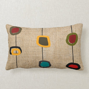 Mid-Century Modern Pillow Rectangles and Circles 3