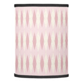 Mid Century Modern Pink Argyle Lamp Shade (Left)