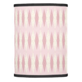 Mid Century Modern Pink Argyle Lamp Shade (Front)