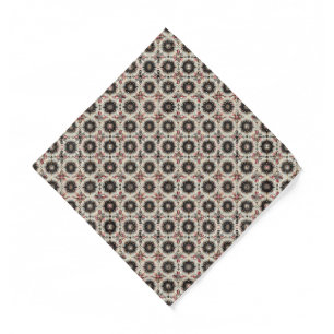Mid Century Modern Pink Diamonds Pocket Square Bandana