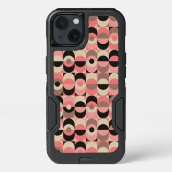 Mid-century Modern Pink Pattern Iphone 13 Case by trendzilla at Zazzle