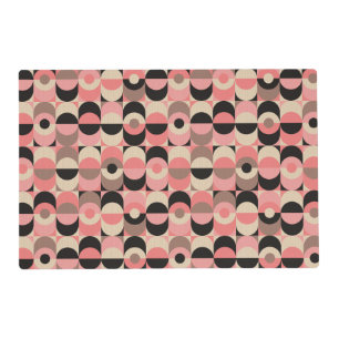 Mid-Century Modern Pink Pattern Placemat