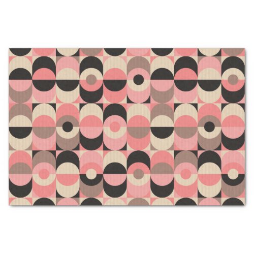 Mid_Century Modern Pink Pattern Tissue Paper
