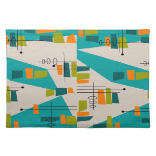 Mid-Century Modern Placemats #42 Atomic