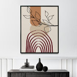 Mid Century Modern Poster, Wall Art<br><div class="desc">This stunning mid-century large print is a true masterpiece of modern design. With its bold lines, clean shapes, and iconic color palette, this print perfectly captures the essence of mid-century style. The large scale of the print makes it a statement piece that will instantly elevate any room in your home....</div>