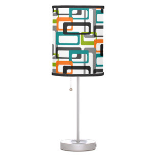 Mid Century Modern Print Desk Lamp