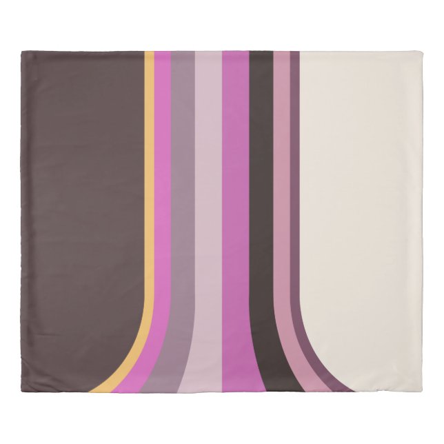 Mid-Century Modern Rainbow 3 Duvet Cover (Front)
