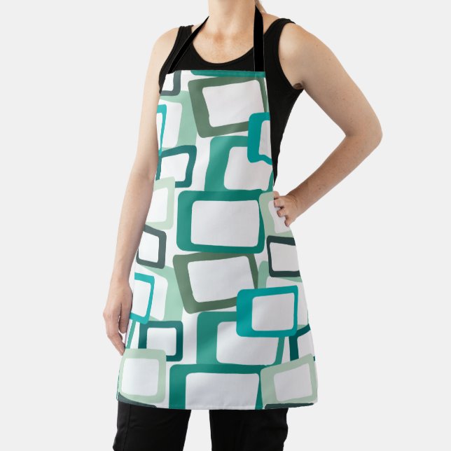 Mid-Century Modern Rectangles Apron (Insitu)