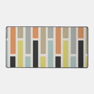 Mid Century Modern Rectangles Desk Mat
