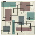 Mid Century Modern Rectangles Fabric