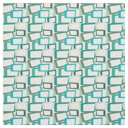 Mid-Century Modern Rectangles Fabric
