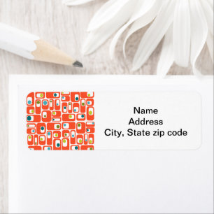 Mid-Century Modern Rectangles Label