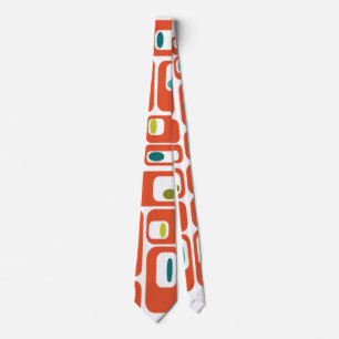 Mid-century Modern Rectangles Neck Tie