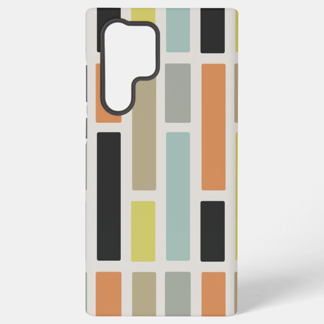 Mid Century Modern Rectangles Samsung Galaxy Case (Back)