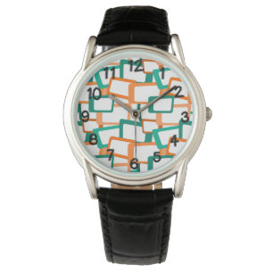 Mid-Century Modern Rectangles Watch