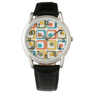 Mid-Century Modern Rectangles Watch