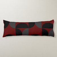 Mid-Century Modern Red Black and Gray